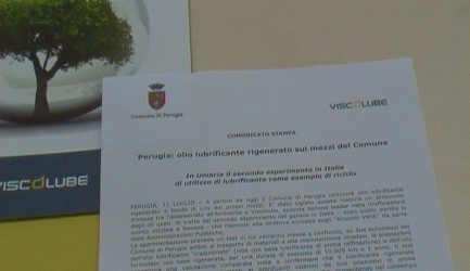 Protocollo d’intesa tra VISCOLUBE e il comune di Perugia